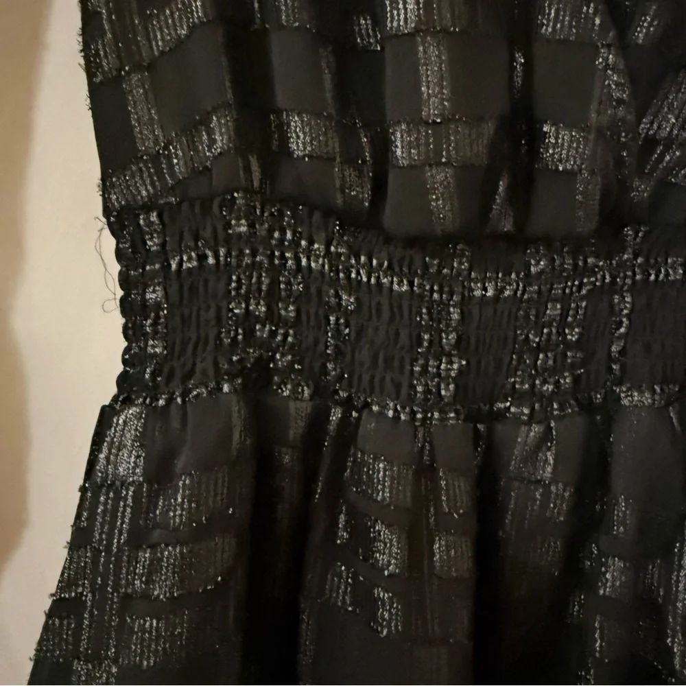 MICHAEL MICHAEL KORS Plaid Metallic Ruffle Dress Size S - Picture 14 of 16